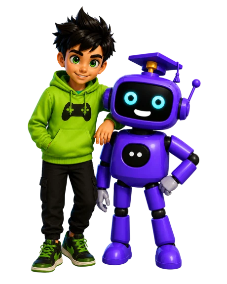 Twórca gier i jego robot